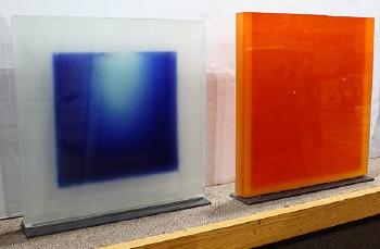 Blue II & Orange; Yellow by 
																	Udo Zembok