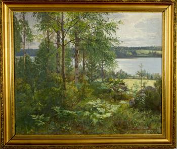 Landscape from Turku by 
																			Elin Danielson-Gambogi
