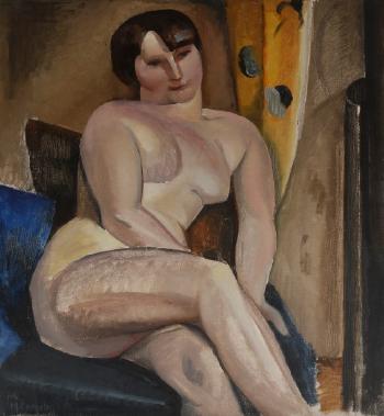 Nu au fauteuil by 
																	Maurice Marcel Marie Esmein