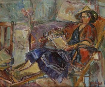 Pauline dans la chaise longue by 
																	David Garfinkiel