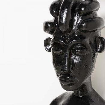 Vierge noire à l'enfant by 
																			Dimitri Fagbohoun