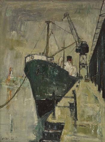 Clyde docks by 
																			Herbert Bannister Whone