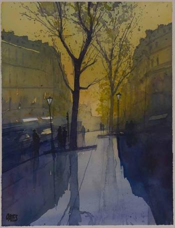 Paris Rain I by 
																			Bennett Oates