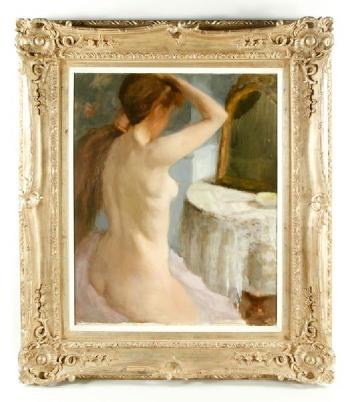 Nude portrait by 
																			Olivier de Pannemaecker