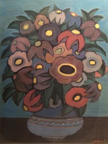 Vase of flowers by 
																	Avraham Azmon