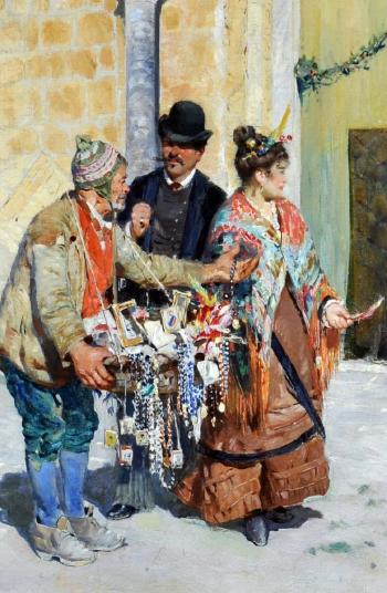 Venditore di souvenirs by 
																			Alceste Campriani