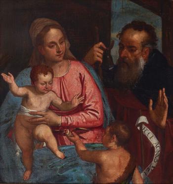 Heilige Familie mit dem Johannesknaben by 
																	Polidoro Lanciani