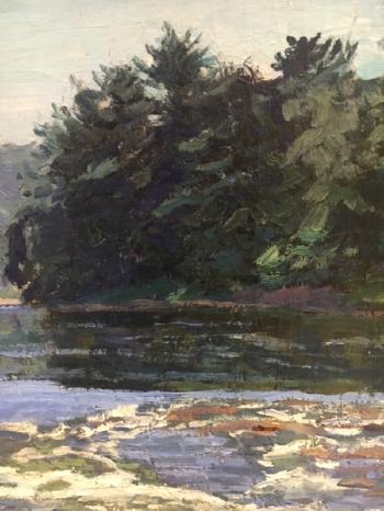 Water and Landscape, Probably Mt. Desert, Maine by 
																			Carroll Tyson
