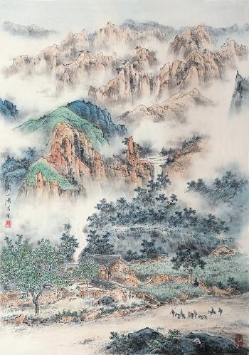 Landscape by 
																	 Tao Xiaohui