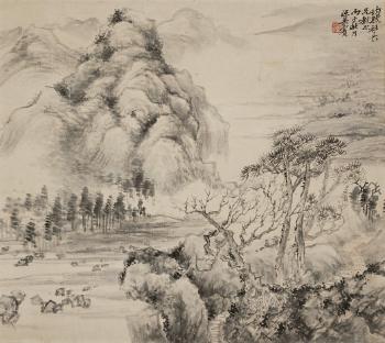 Landscape by 
																	 Wang Yingbin