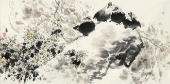 Birds and Flowers by 
																	 Ren Huizhong