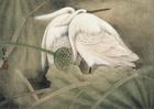 Egrets by 
																	 Zhang Jitian