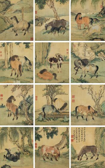 Horses by 
																	 Tang Shaoning