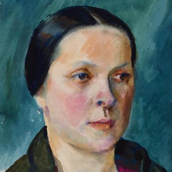 Portrait of Artist's Wife by 
																			Nikolai Andreevich Tyrsa