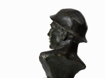 Head of a Man Wearing a Hat by 
																			Johannes Dommisse