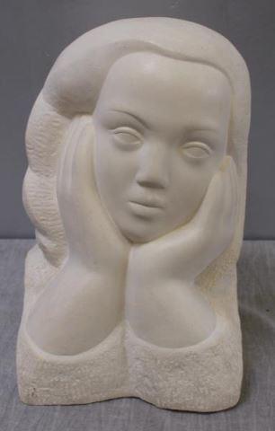 Head of a girl by 
																			Aharon Priver