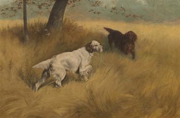 Two Setters by 
																	Gustav Muss-Arnolt