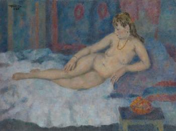 Reclining Nude by 
																	Grigori Izrailevich Tseitlin