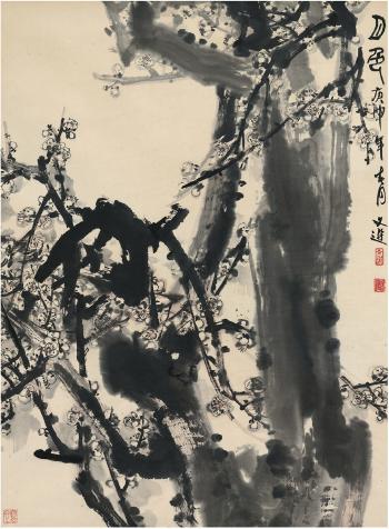 Moon-lit plum blossom by 
																	 Tang Wenxuan