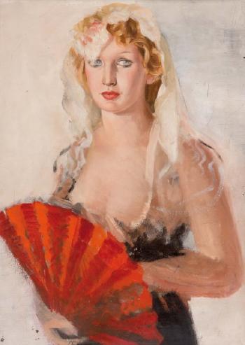 Portrait de Madame Suzanne Texidor by 
																			Fernando Teixidor