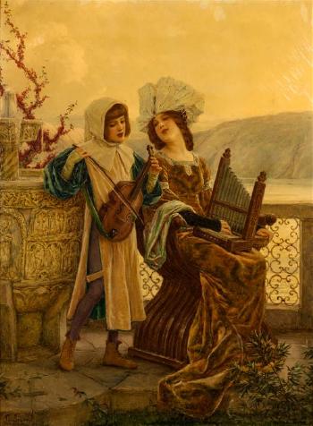 The Duet by 
																	Cesare Saccaggi