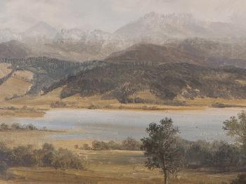 View of The Simssee in Bavaria by 
																			Andreas Mitterfellner