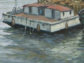 Barcos en el Riachuelo by 
																			Eduardo Induni