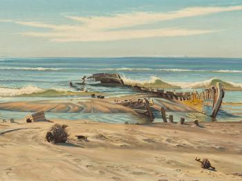 Wrack at Skagen by 
																			Carl Milton-Jensen