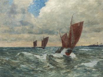 Boats at the North Sea by 
																			Andreas Dirks
