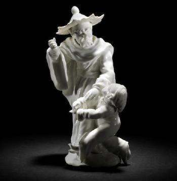An Important Derby 'Dry Edge' Figure Group by 
																			 Royal Crown Derby Porcelain