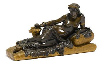 Cleopatra Couchee by 
																			Henri-Joseph Ducommun du Locle
