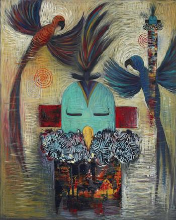 Parrot Kachina by 
																	Dan Namingha
