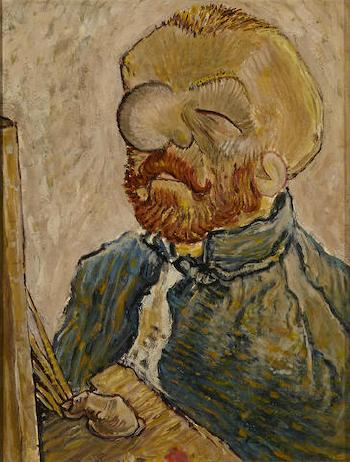 A painting of Mr. Magoo posed as a Self-Portrait by Van Gogh by 
																	 UPA Studios