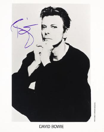 David Bowie: a Virgin Records publicity photograph by 
																	Enrique Badulescu