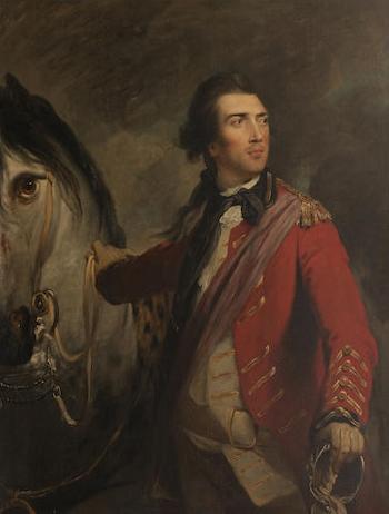 Colonel John Graham of Kippen, 3rd son of Nicol Graham of Gartmore and brother of Doughty Deeds by 
																			Robert Edge Pine