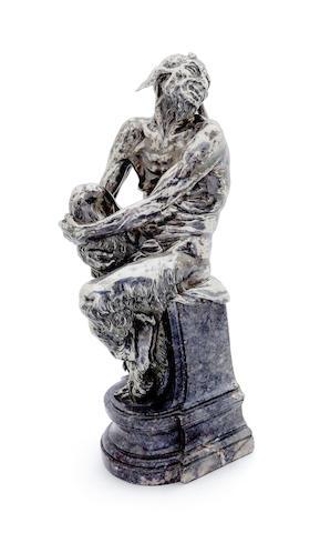 A Statue of a Satyr by 
																	Eugenio Avolio