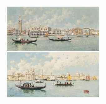 Piazzetta di San Marco e Riva degli Schiavoni, Venice; and Le Zattere, Venice by 
																	Manuel Munoz Otero