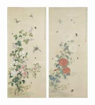Fleurs et insectes by 
																	 Zuo Xihui