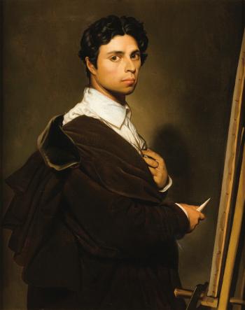 Copie a'après l'autoportrait à 24 ans de Jean-Auguste Dominique Ingres by 
																	Atala Varcollier