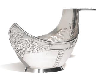 A silver kovsh by 
																	Alexander Wakeva