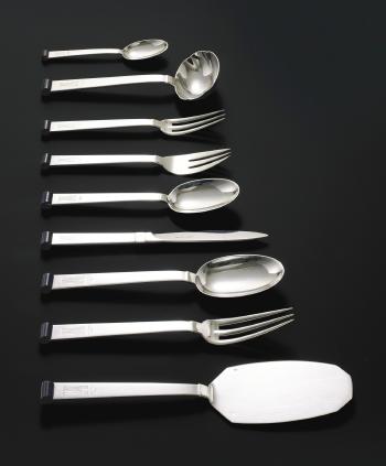 An Important Monaco Flatware Service For the Maharajah of Indore by 
																	Jean Puiforcat