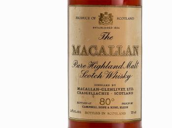 One bottle of The Macallan Sherry Oak Pure Highland Single Malt Scotch Whisky by 
																			 Macallan