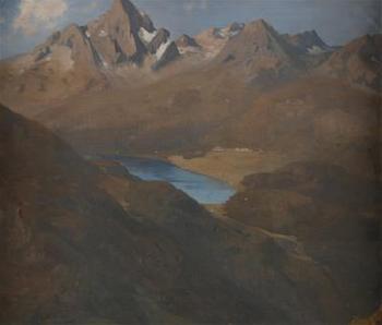 Gebirgssee by 
																			Adolf Obermuellner