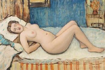 Nude Girl Reclining by 
																	Soter Vonasek