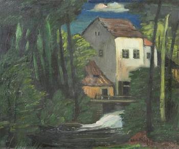 Old Krumlov Mill by 
																	Adolf A Zahel