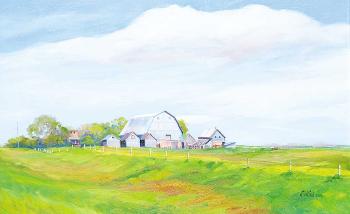 Down on the Farm, Southern Manitoba by 
																	Alice Saltiel-Marshall