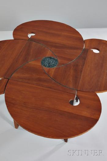 Whirling Dervish I Drop-leaf Table by 
																			Martha Plusquellec