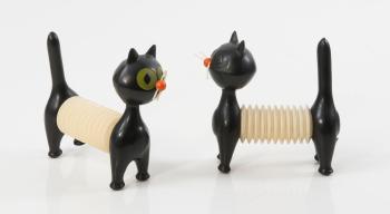 Two Toy Cats by 
																			Libuse Niklova