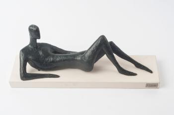 Recling female nude by 
																			Ruth Trobe
