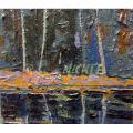 Untitled (Northern Autumn Lake Scene) by 
																			Lawrence Nickle